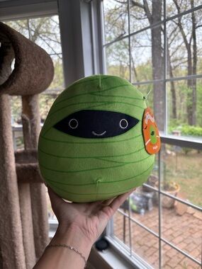 Major the Green mummy Squishmallow halloween edition NWT 8in